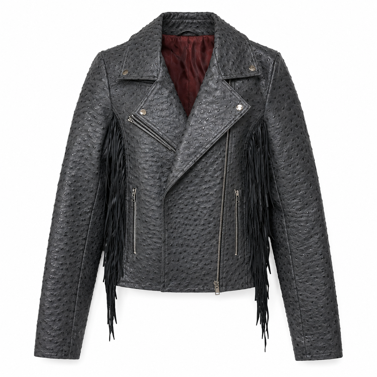 Leather Jacket — 8K optimized product image after retouching