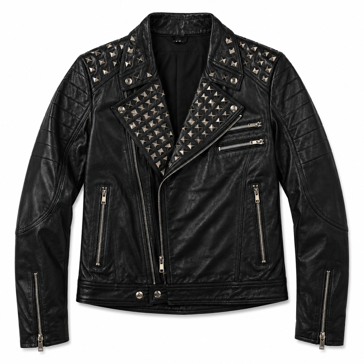 Classic Leather Jacket — 8K optimized product image after retouching